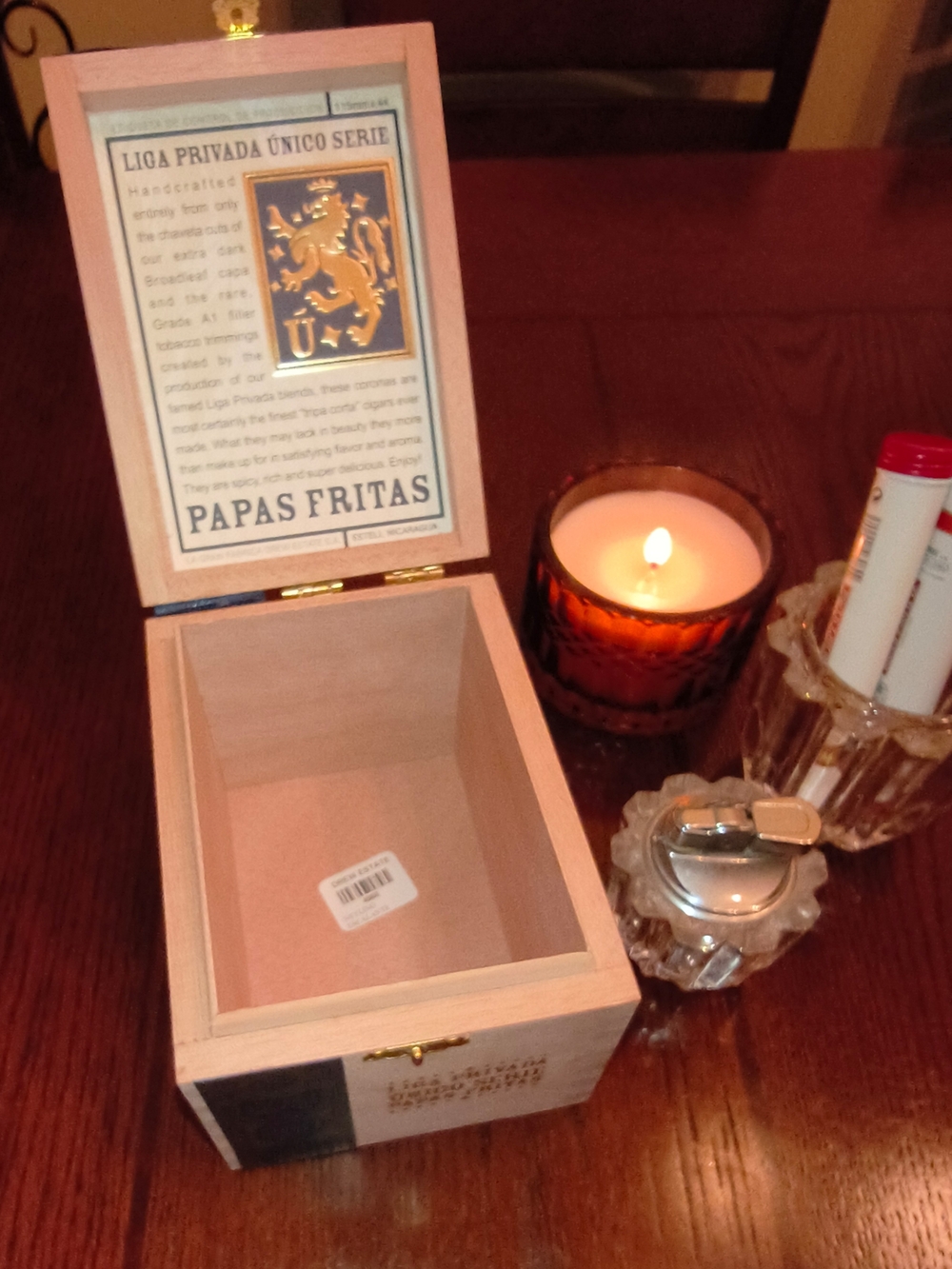 Natural Wood Cigar Box - Store Leftover